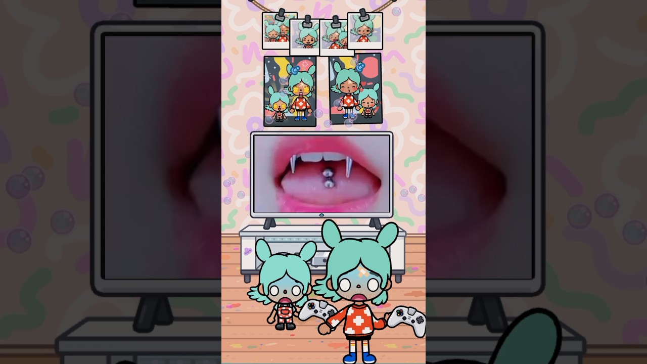 rita playing games while eating ice cream toca boca world #shorts #tocaboca #tocalifeworld