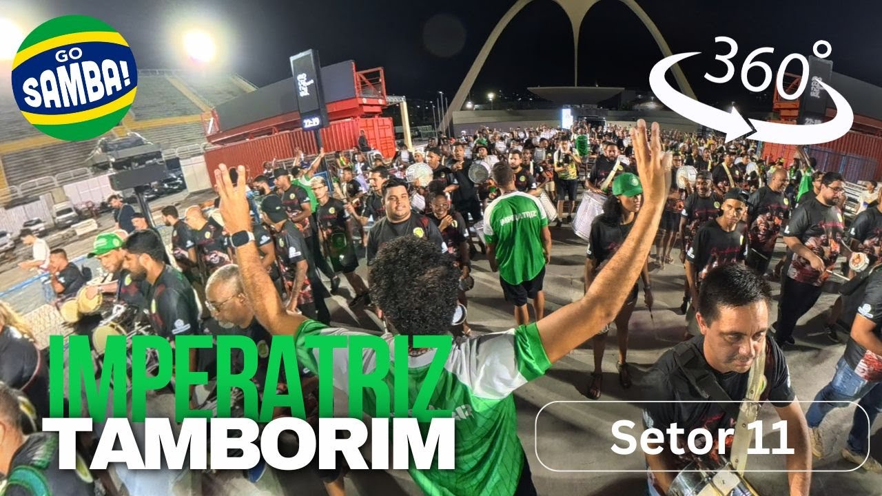 Imperatriz Leopoldinense Tamborim 2026: Inside the Bateria! (360° POV)