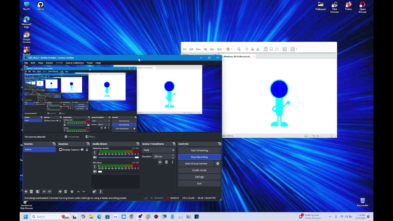 txt.exe MBR overwritted and error Encoding overloaded! in OBS Studio.