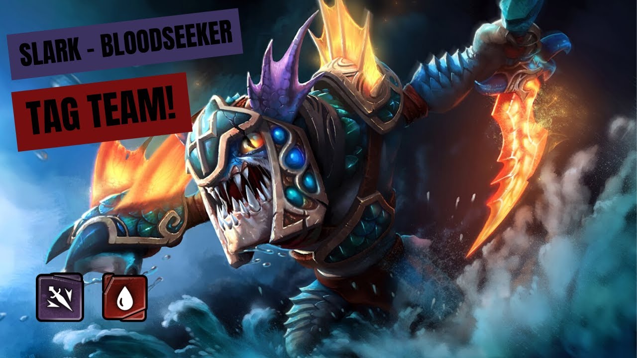 Dota Underlords Fun Game! Slark-Bloodseeker Tag Team!