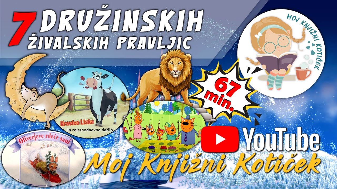 💝  7 DRUŽINSKIH ŽIVALSKIH PRAVLJIC - skupek pravljic za lahko noč