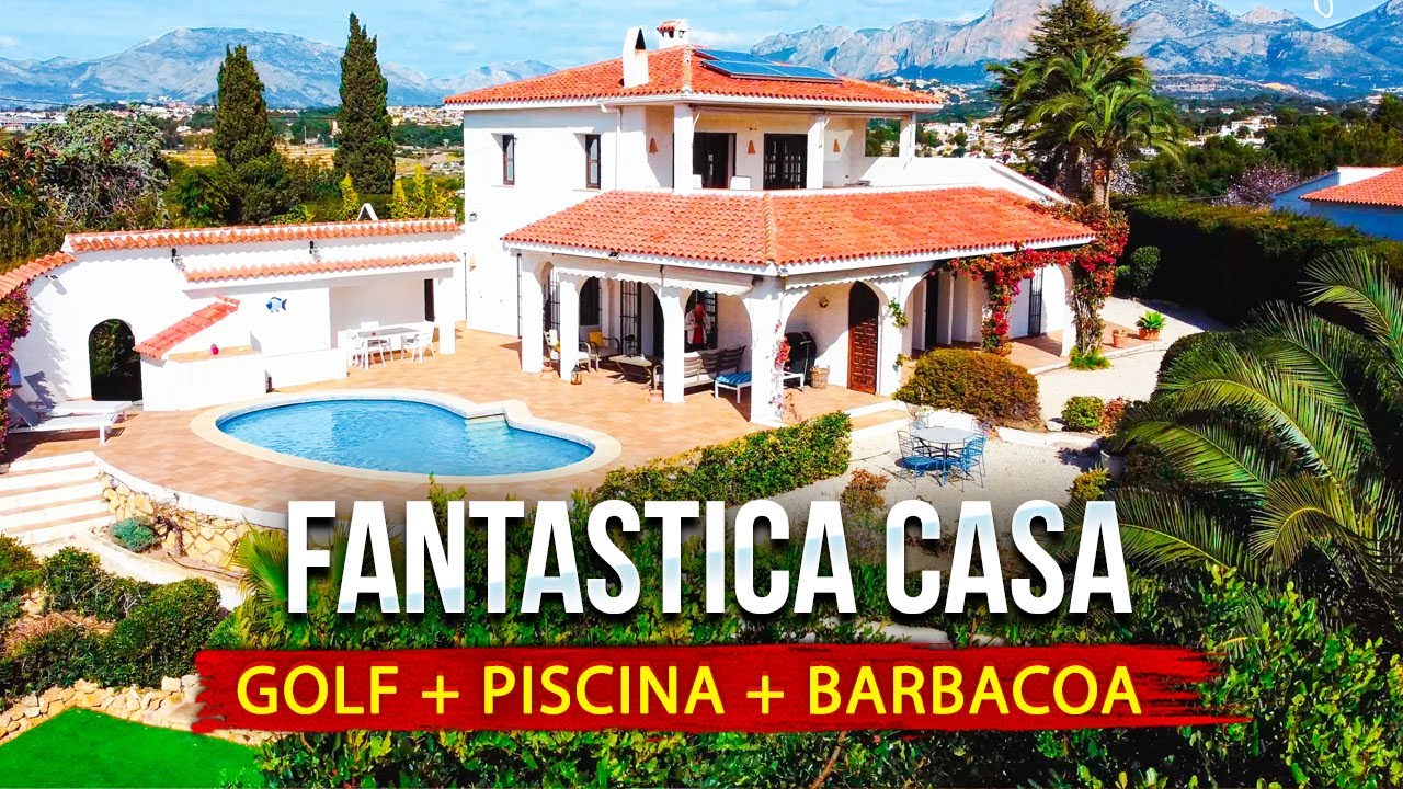 Exquisita casa en L'Albir con piscina, hermoso jardín y campo de golf | Alegria inmobiliaria