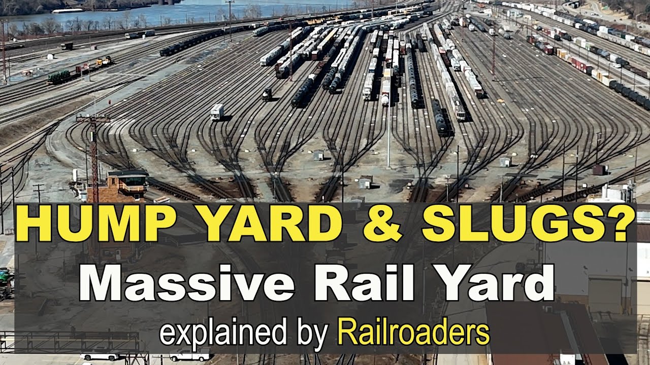 TRAINS EVERYWHERE! Massive rail yard with HUMP YARD explained by railroaders.