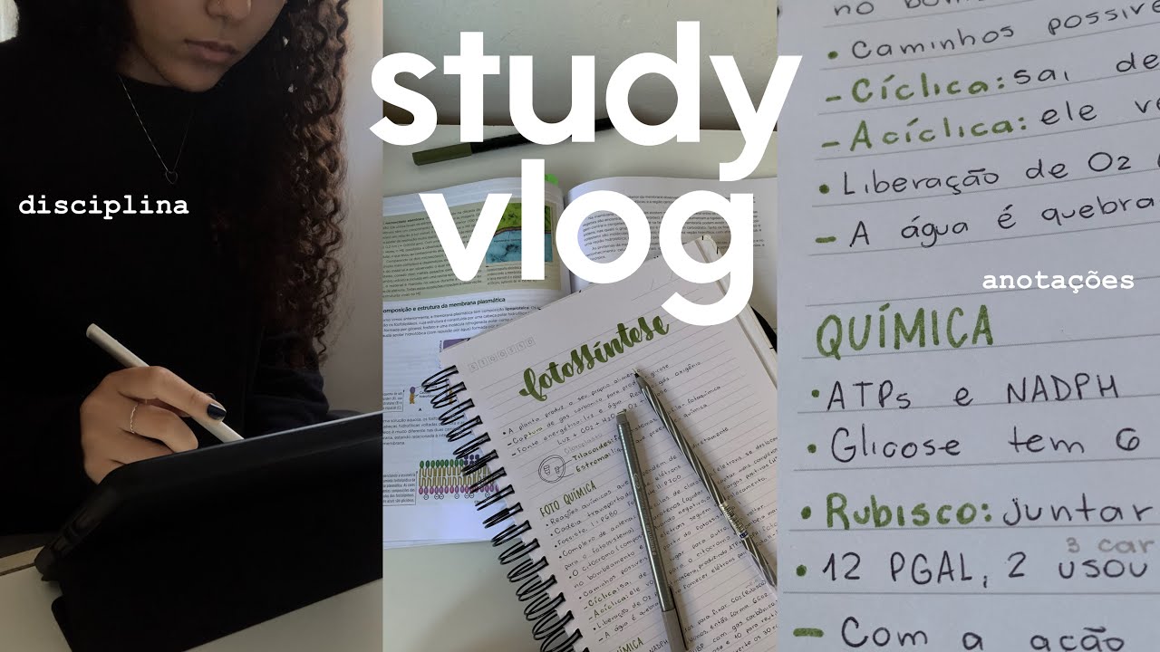 STUDY VLOG | Rotina de estudos com disciplina