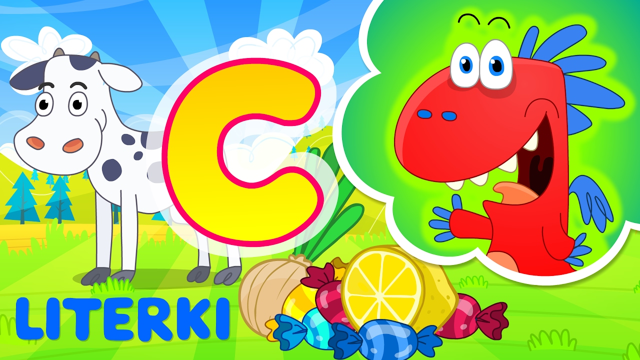 nauka literek dla dzieci ze Smokiem Edziem - litera C - bajka edukacyjna
