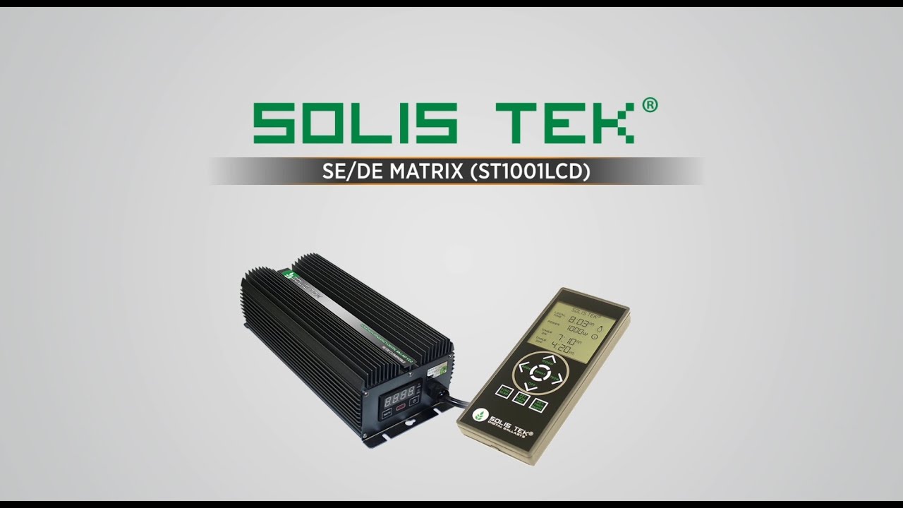 SolisTek SE/DE Matrix Remote Tutorial STK1001LCD / RC1001