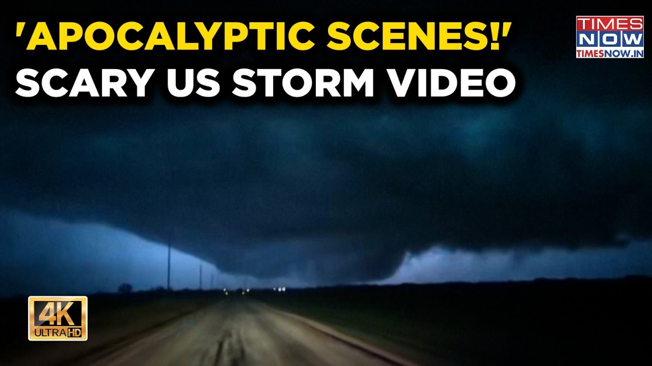 US: Scary Oklahoma Video| Storm On Cam| 4K Video| Tornado News| Watch Viral Fairview Scenes