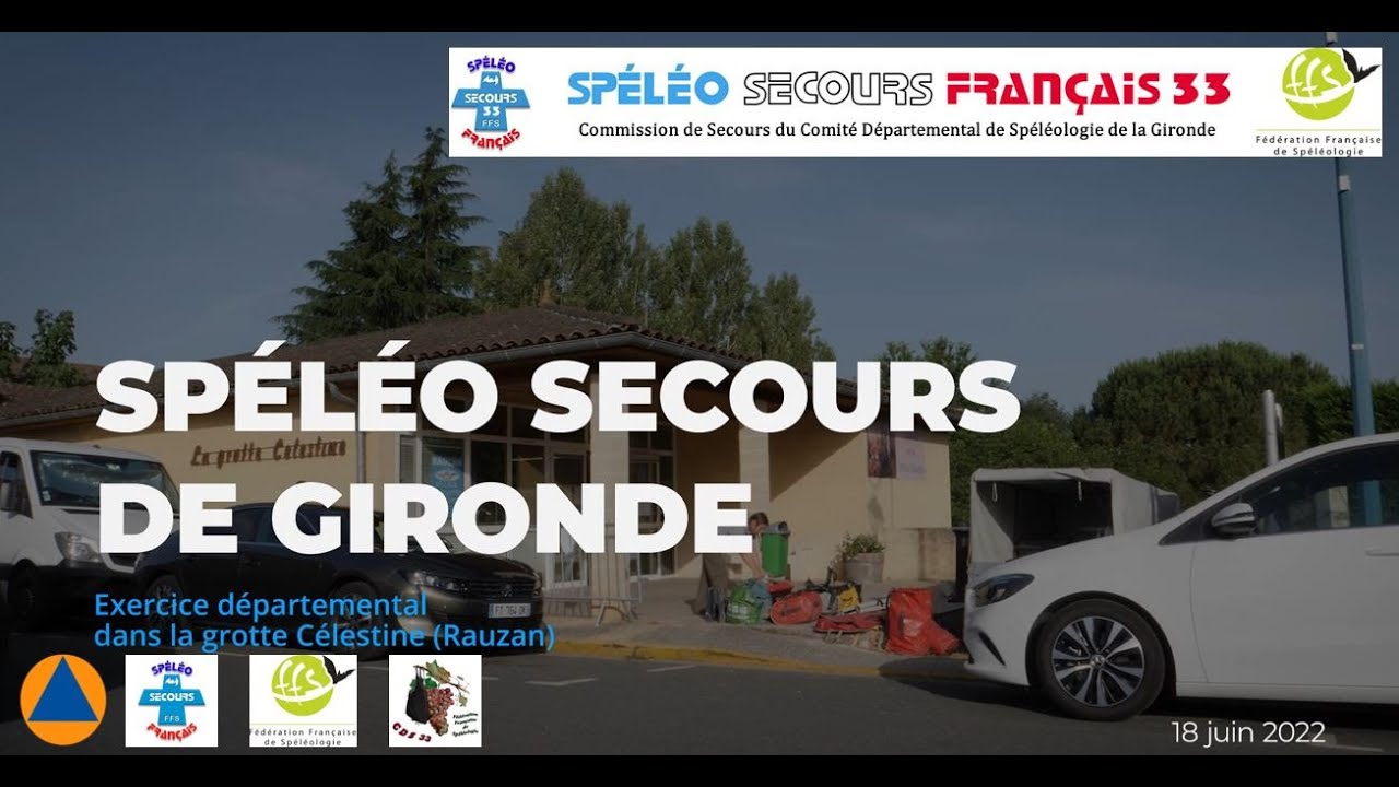 SPELEO - SSF 33 - Exercice Spéléo Secours à la grotte Célestine Rauzan #sports #nature #secours