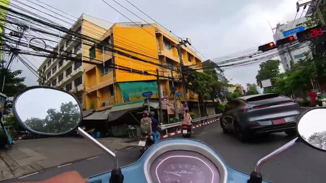 Trying a New Route to Avoid Traffic | Bangkok Morning POV | ASMR | Street Sounds