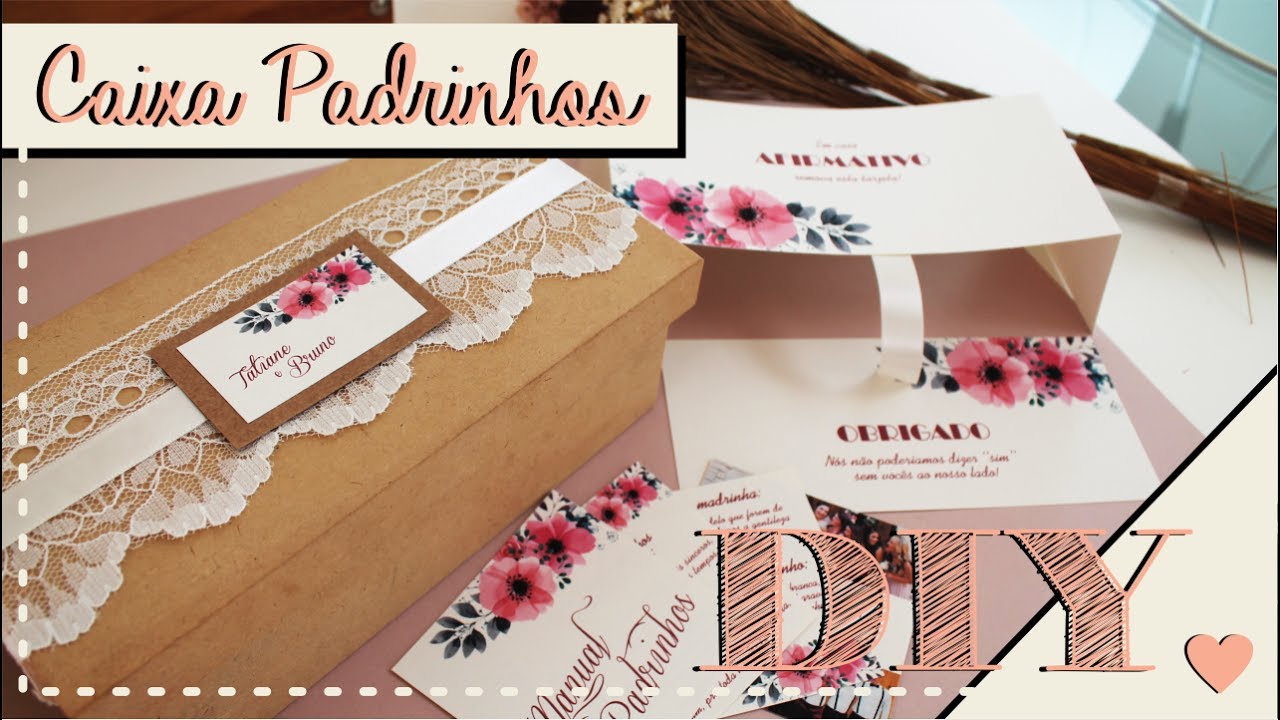 Como fazer Convite de Casamento Rústico para Padrinhos? DIY | Faça você mesmo | Tutoriais