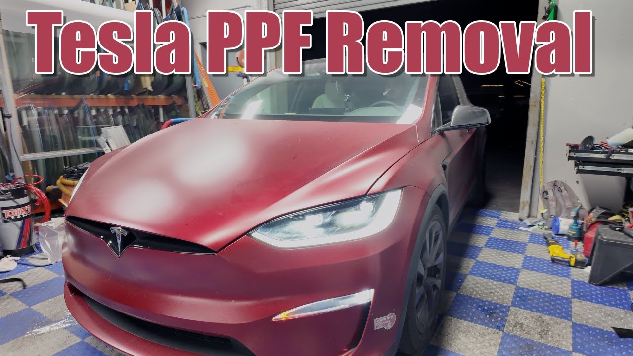 Removing PPF from our Model X! (Before Tesla BUYBACK!)