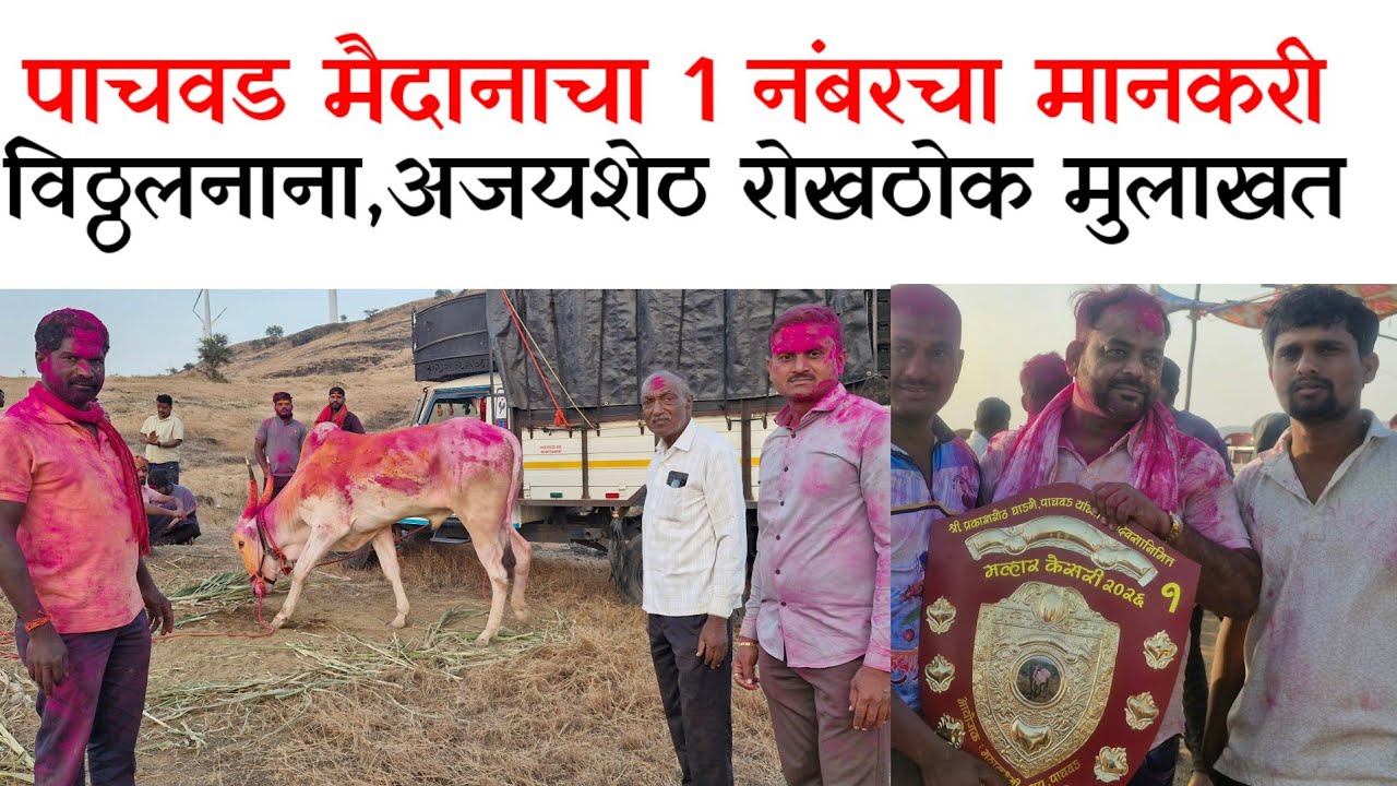  पाचवड मैदानाचा एक नंबर मानकरी हिंदकेसरी सचिन आणि चिक्या