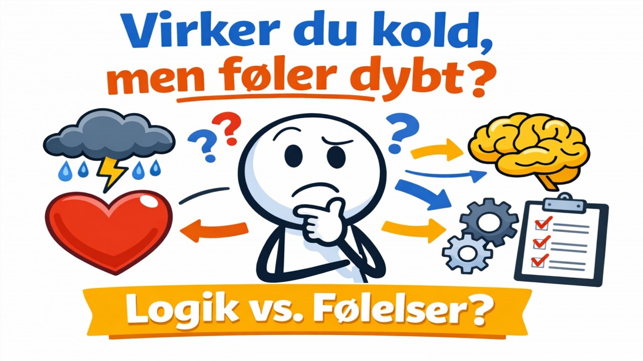 Hvorfor du virker kold, selvom du føler dybt: Det logiske sinds byrde