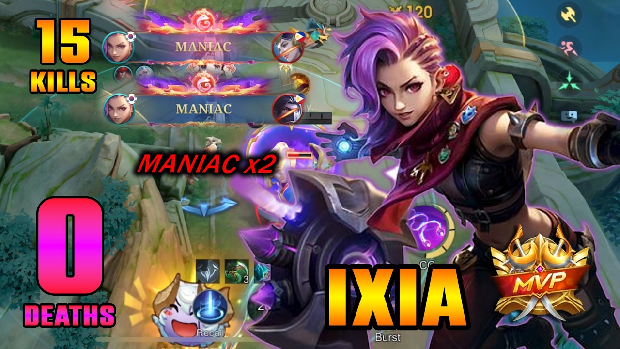 MANIAC x2! Zero Deaths Ixia ~ MLBB