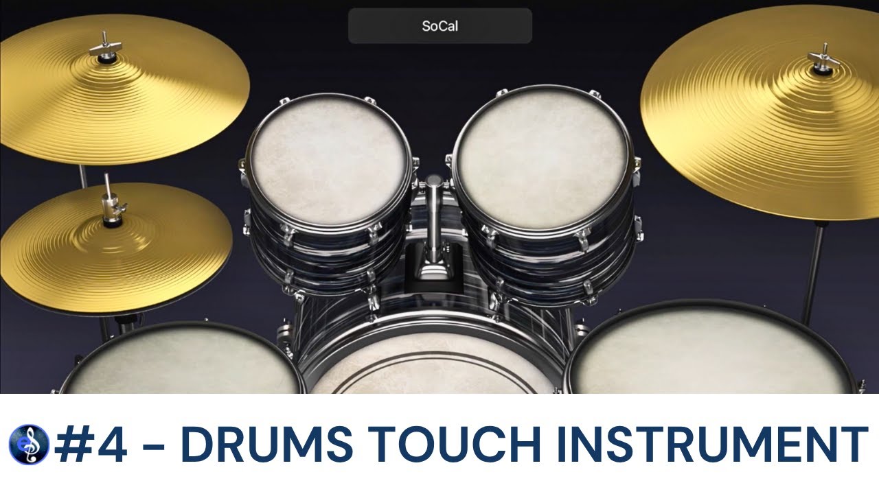 Drums Touch Instrument | Garageband for iPad Educators' Guide [VIDEO 4] | EUAN SMITH MUSIC