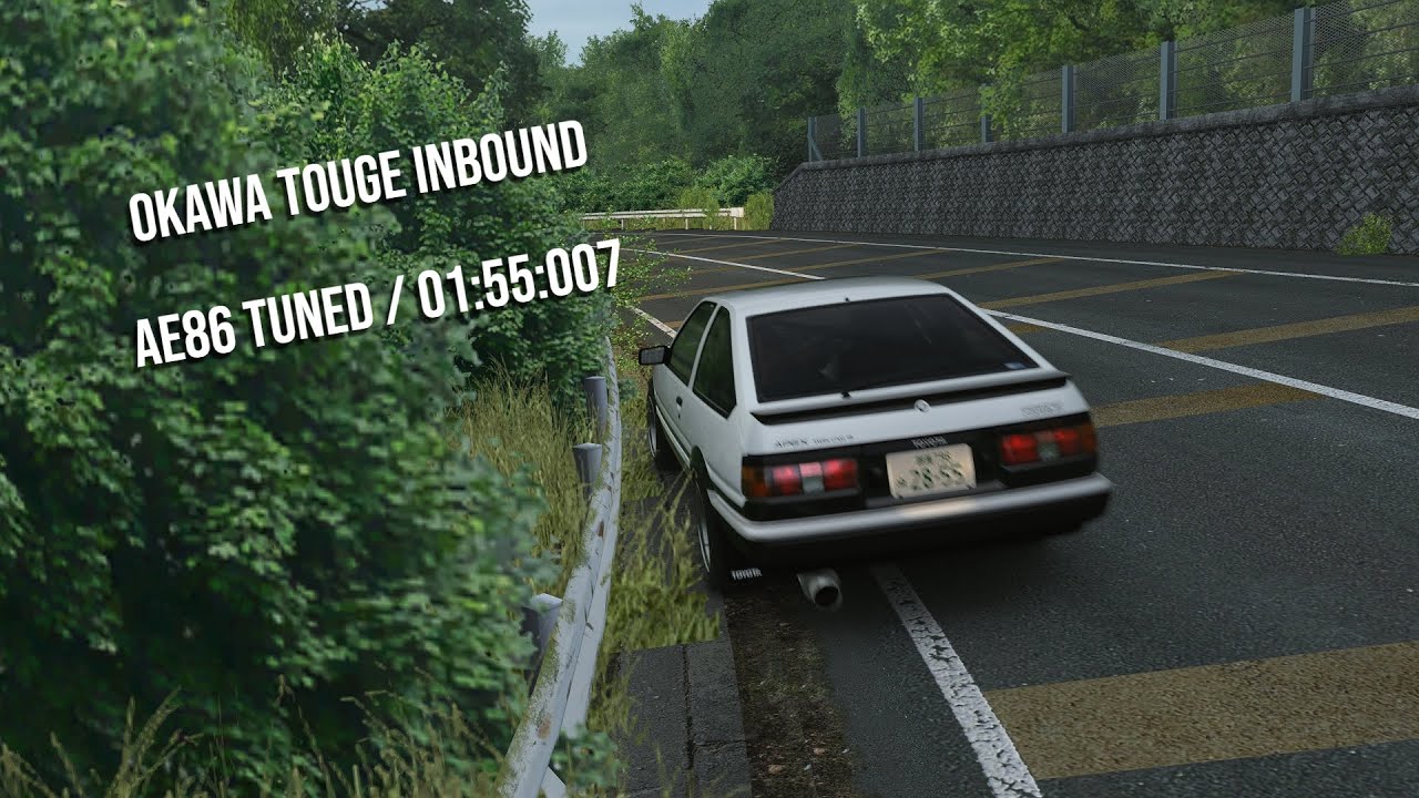 01:55:007 - Okawa Touge Inbound In The AE86 Tuned - Assetto Corsa