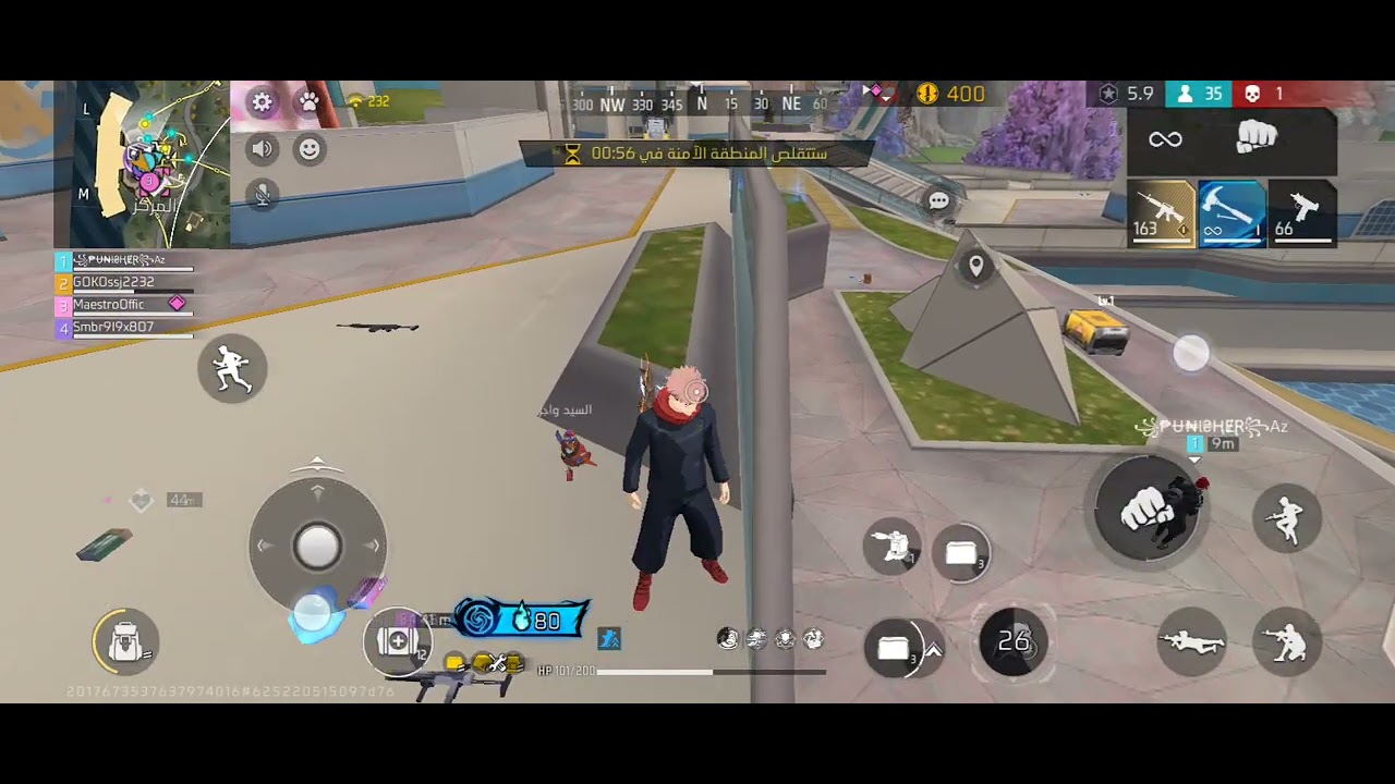 فري فاير🔥🔥موسم جوجيتسو كايسن😎🔥