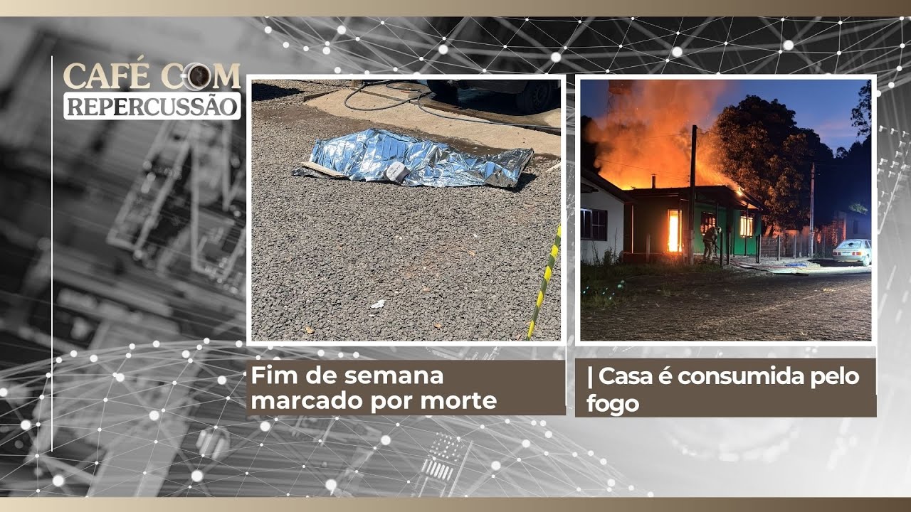 Fim de semana marcado por morte | Casa é consumida pelo fogo