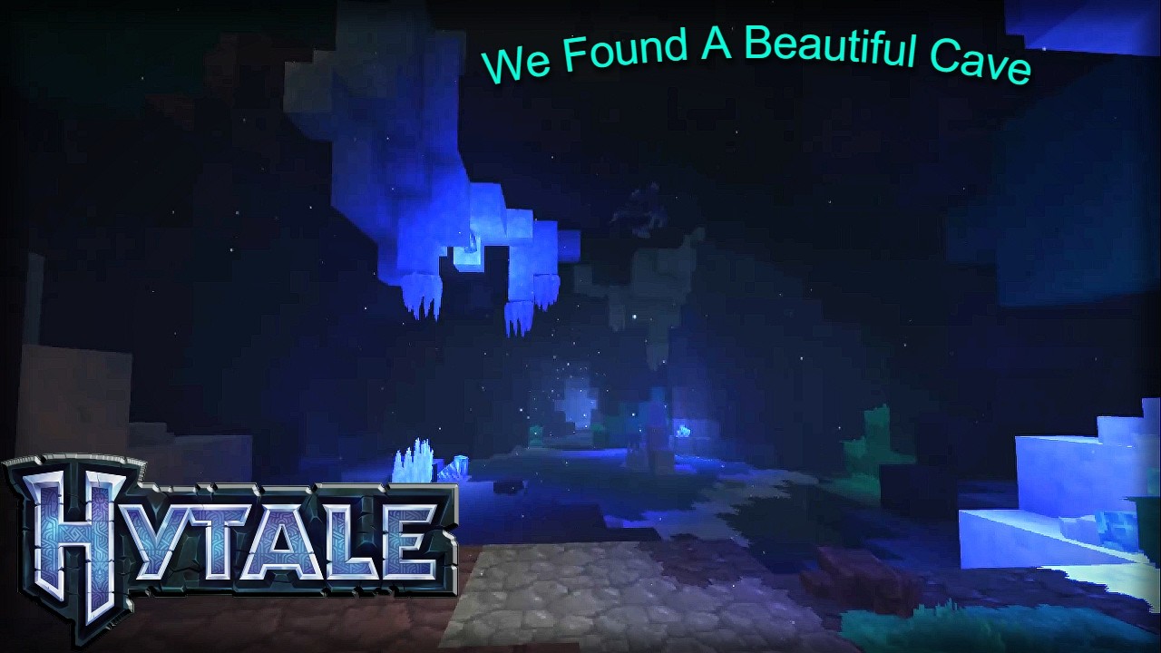 I DIED after mining COBALT in this BEAUTIFUL Northern Cave in Hytale!
