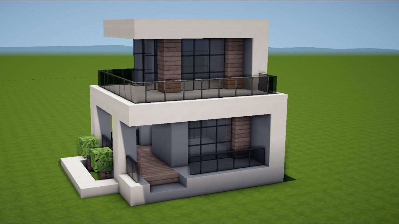 KLEINES MODERNES HAUS in MINECRAFT bauen TUTORIAL [HAUS 266]