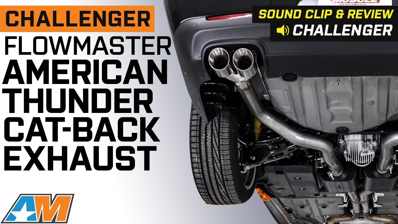 2015-2022 Challenger 6.4L Flowmaster American Thunder Cat-Back Exhaust Sound Clip & Review