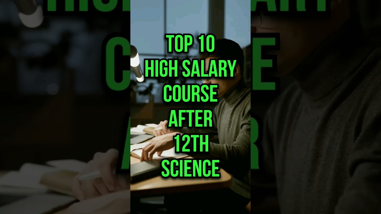 top 10 high salary course after 12th science | 12th paas jobs | #shorts #treding #jobs #science