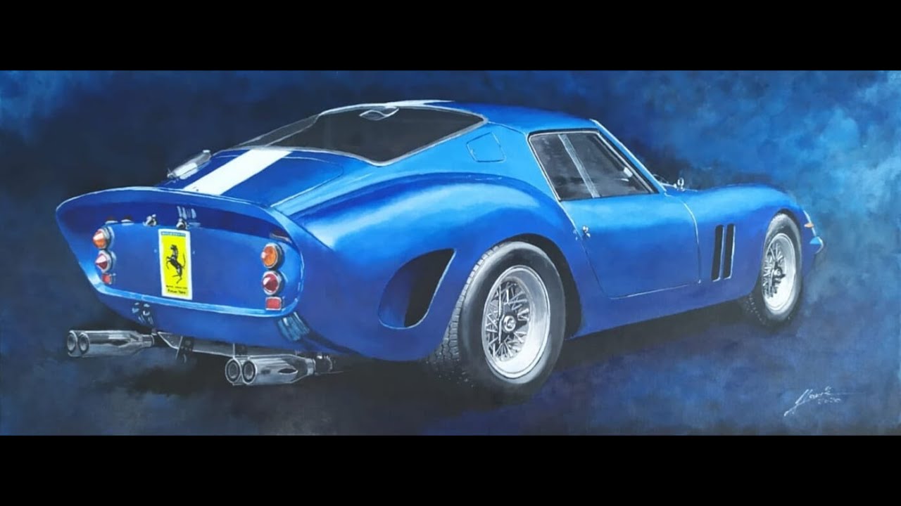 Acrylic painting Ferrari 250 GTO