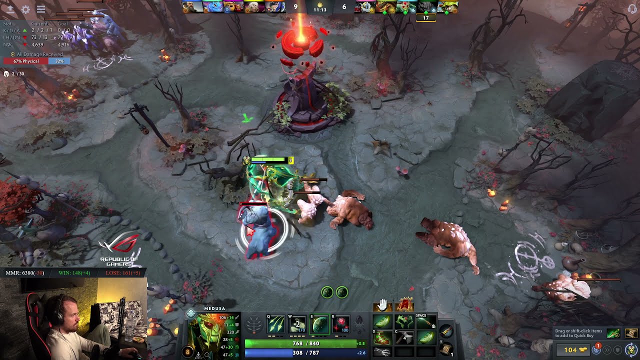 Dread's stream | Dota 2 - Medusa / Luna / Lina / Nature's Prophet | 25.07.2021 [3]