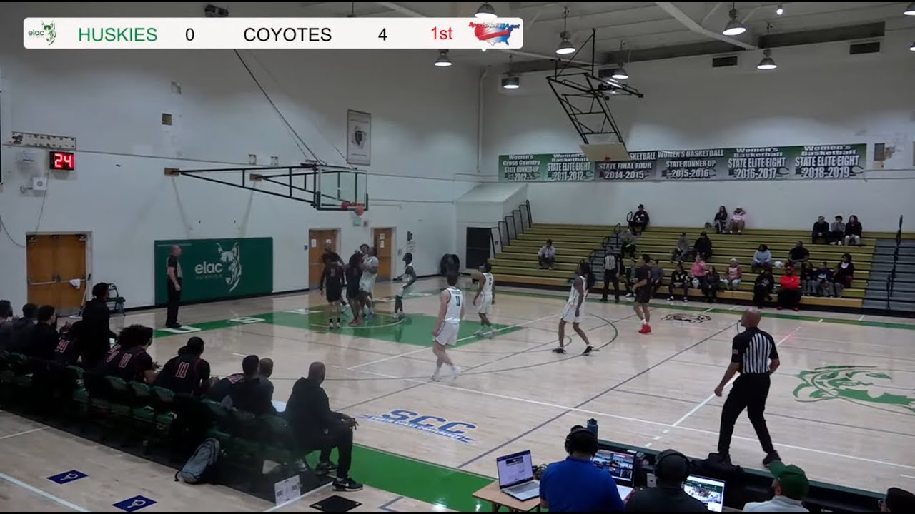 ELAC Huskies Men's Basketball vs Compton College Coyotes