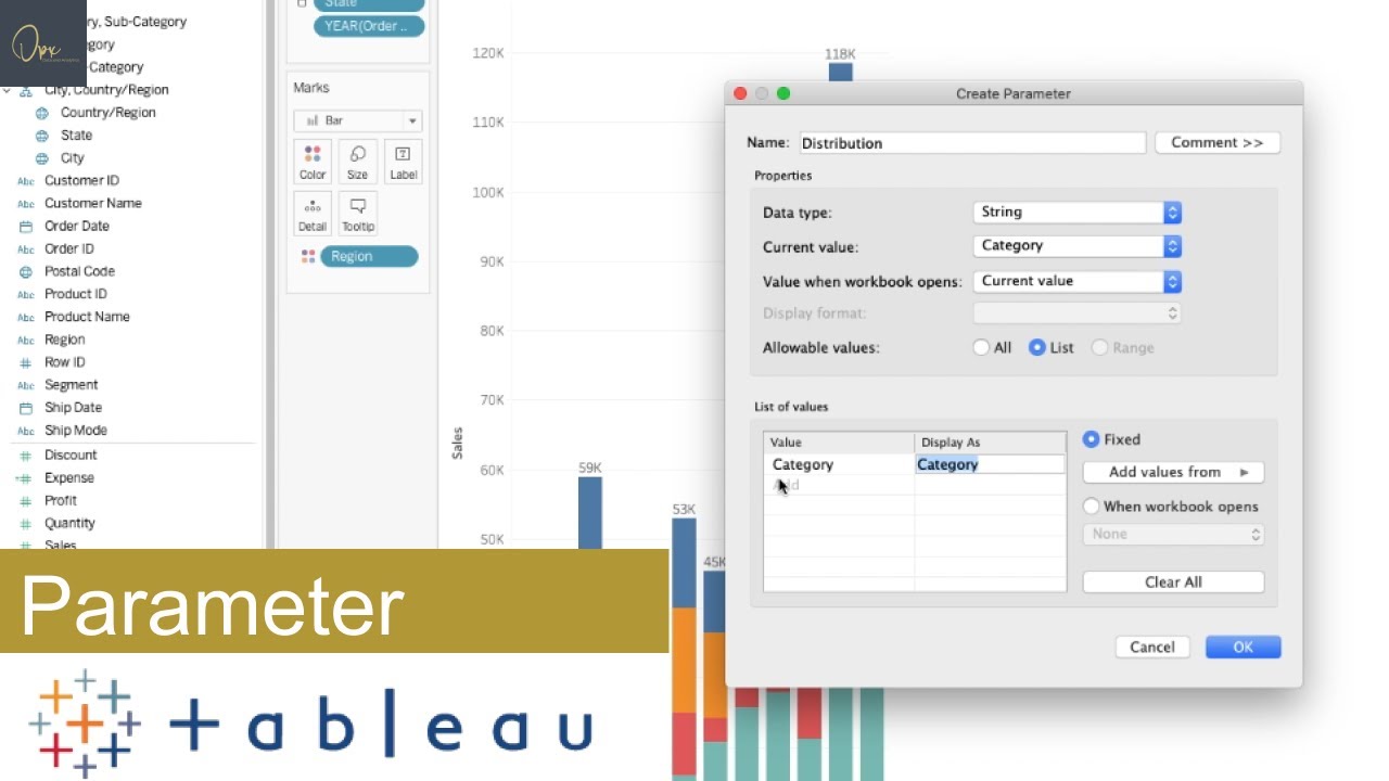 Tableau Basics 8 - What is Parameter