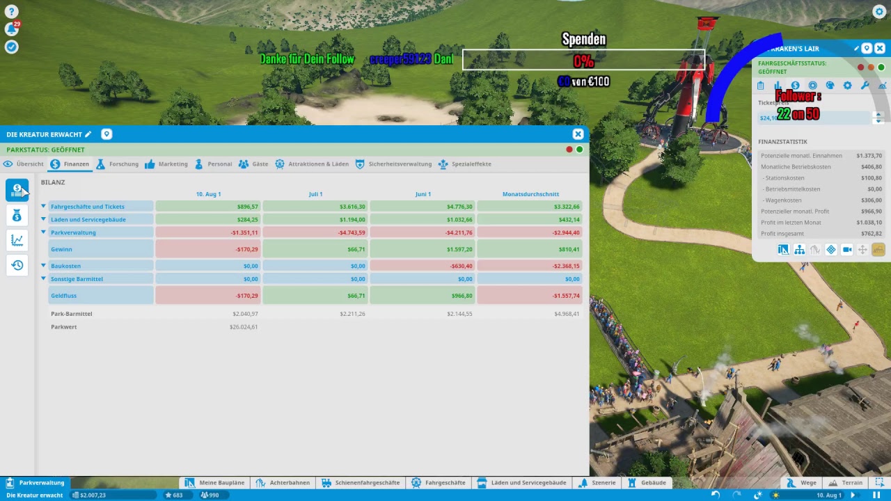 Planet Coaster PC Full HD Stream