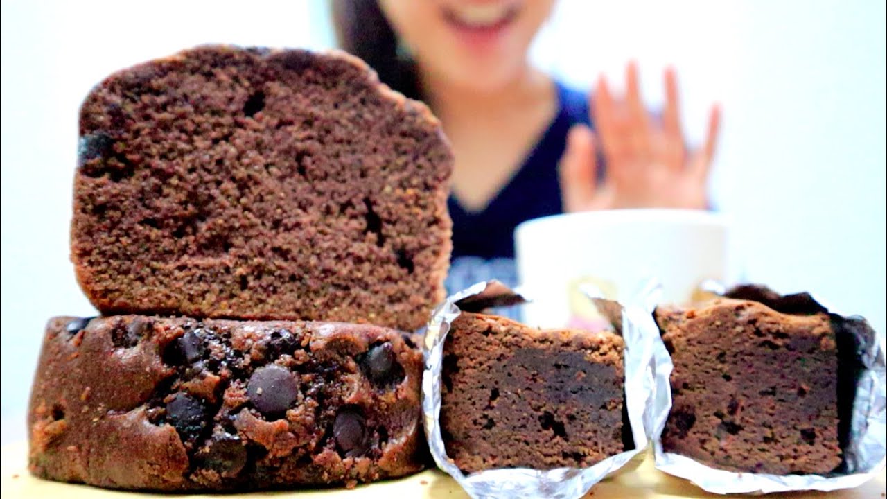 ASMR Double Chocolate Pound Cake + Fudge Brownie | Soft Eating Sounds, MUKBANG (먹방)