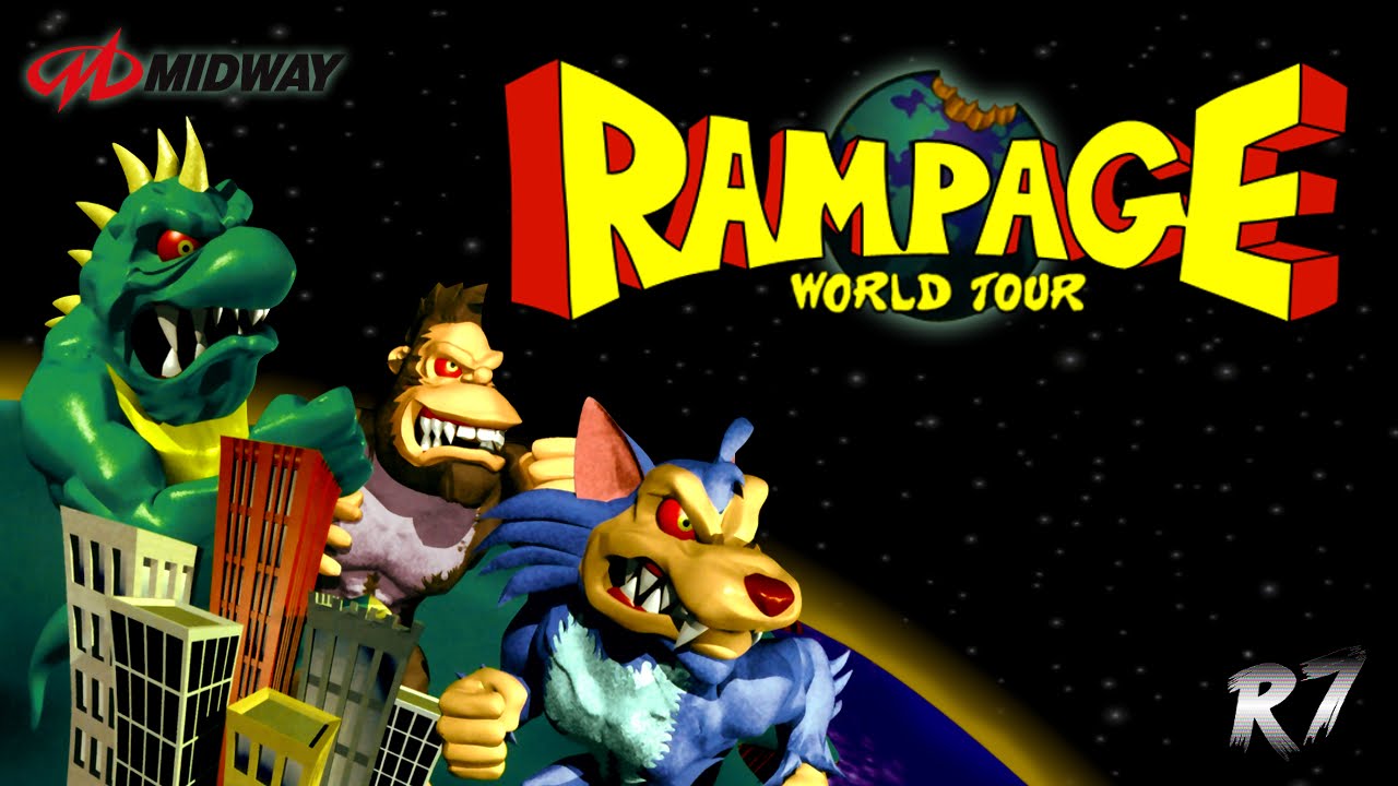 Rampage World Tour | Arcade | Longplay | HD 720p 60FPS