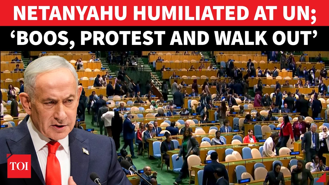 &lsquo;NETANYAHU IS A CRIMINAL&rsquo;: Hundreds WALK OUT Of Israel PM&rsquo;s Speech; UN In Complete Chaos | ON CAM