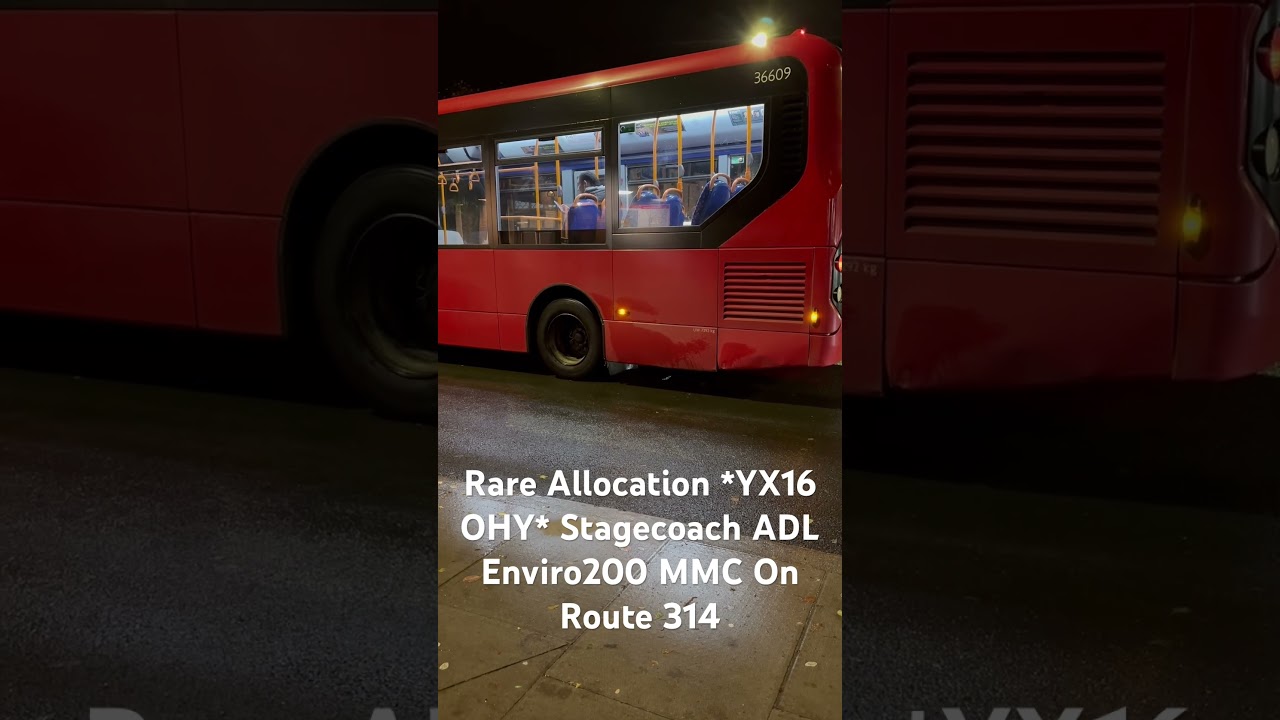 Rare Allocation *YX16 OHY* Stagecoach ADL Enviro 200 MMC On Route 314 #busspotting #londonbus