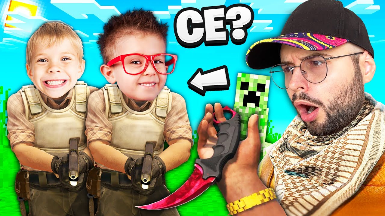 CS2 impotriva a DOI COPII dar suntem pe MINECRAFT!!!