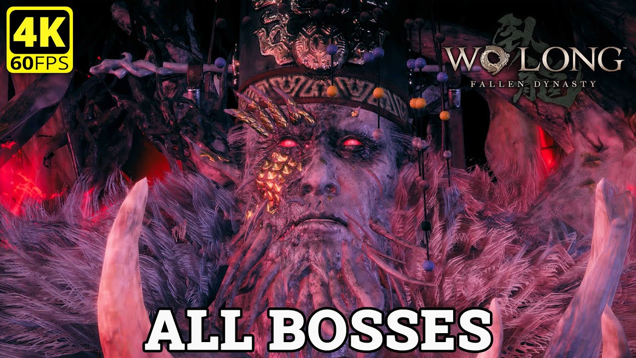 Wo Long: Fallen Dynasty - All DLC Boss Fights + Ending | 4K No Commentary