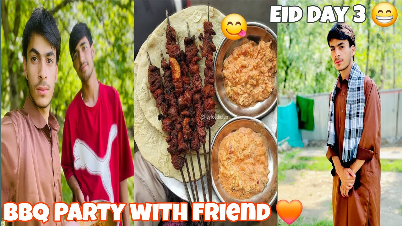 BBQ Party With His Friend 🥳 3rd Day Of Eid ul Adha ❤️👍