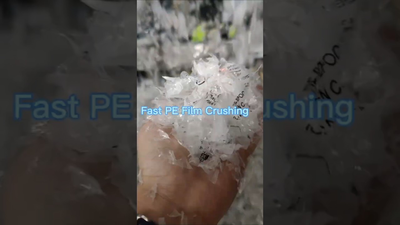 PE film crusher, LDPE film grinding machine, How to recycle PE film #plasticrecycling #pefilm #ldpe