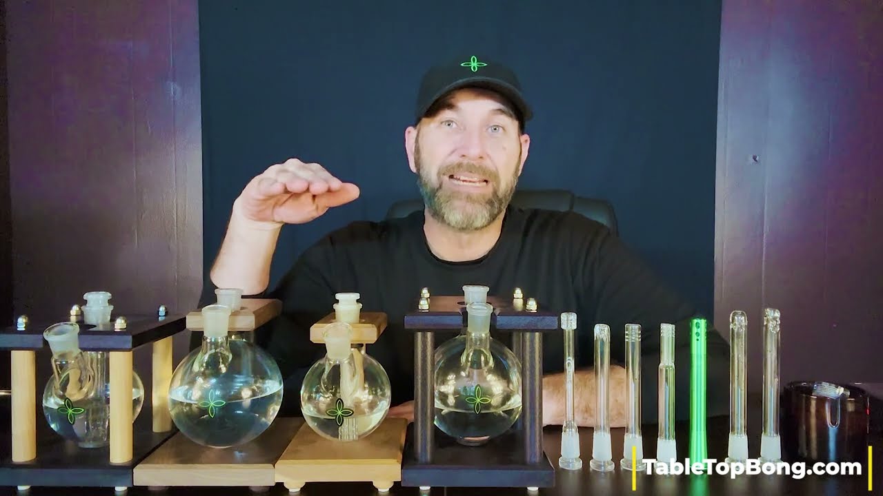 TableTop Bong - Downstem comparison and demonstration