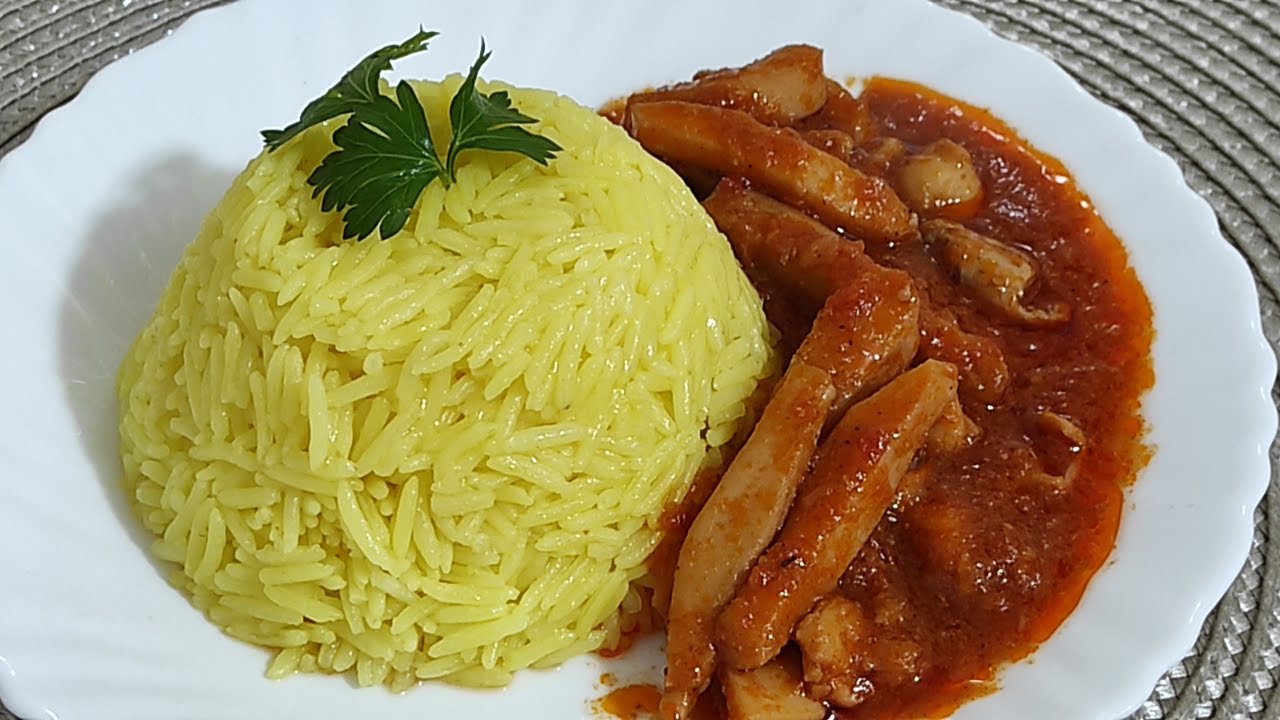 Recette Sépia en sauce طبق السيبيا بالارز ولا اروع