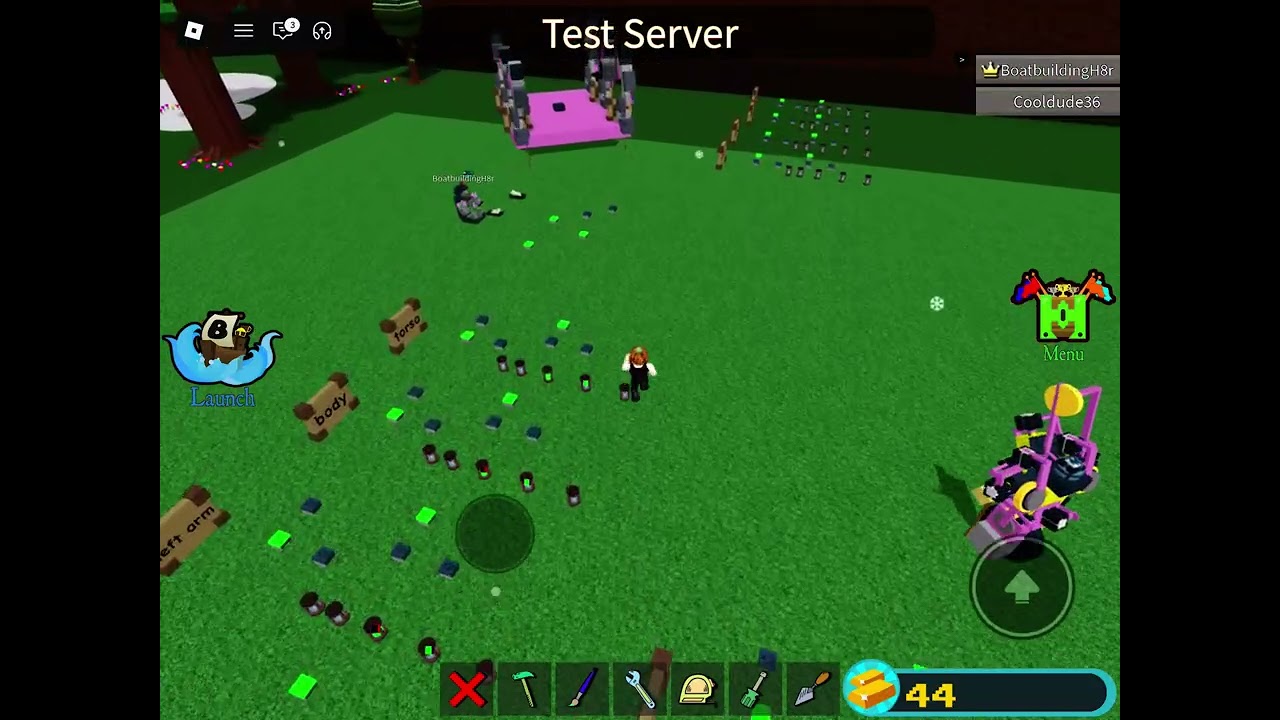 Build a boat WIP harken from die of death mech using new logic gate blocks in testing server
