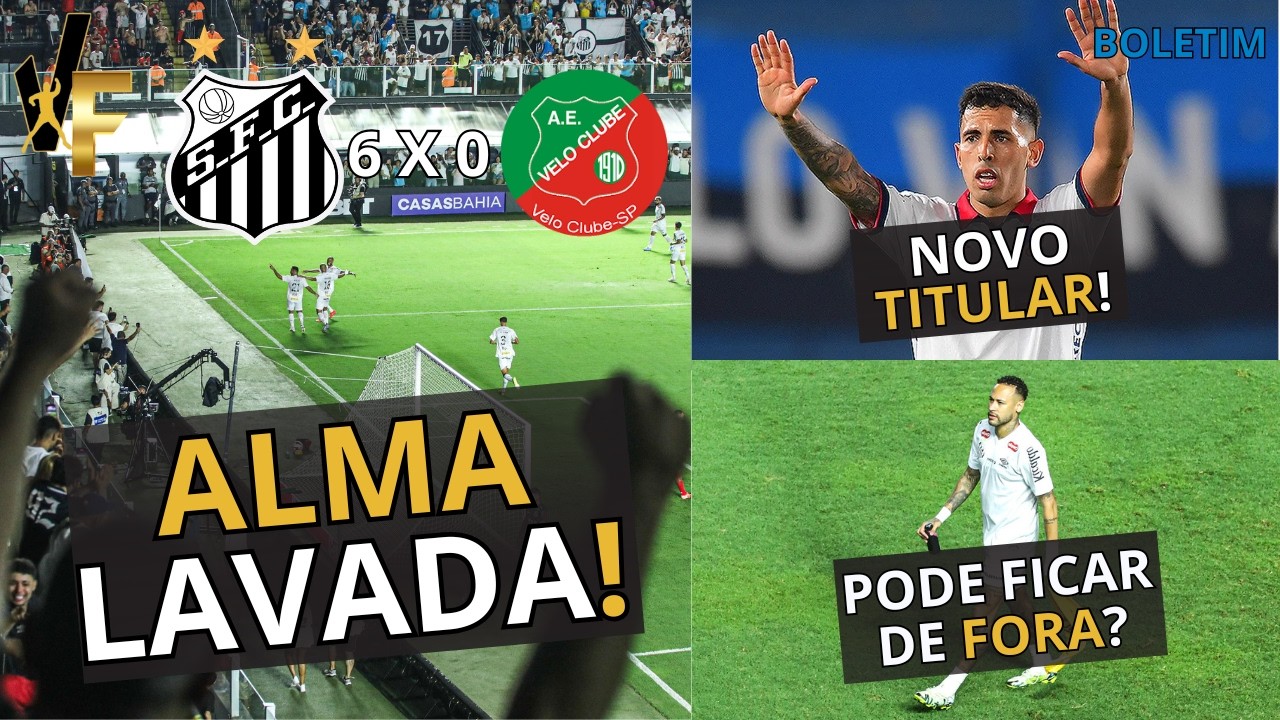 SANTOS DE ALMA LAVADA! / NOVO REFORÇO VEM PARA SER TITULAR! / NEYMAR PODE FICAR DE FORA DA FESTA?