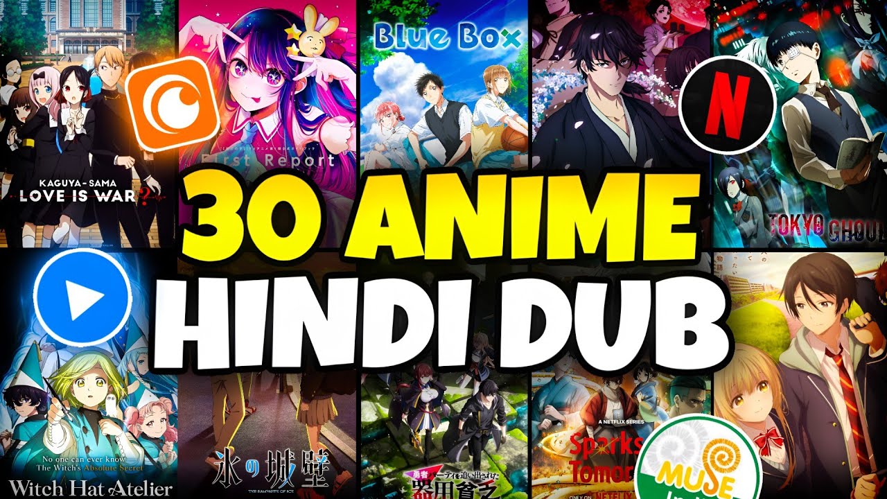 Top 30+ Hindi Dubbed Anime In 2026 | Crunchyroll, Netflix, Mx Player All Hindi Dub Anime List 
