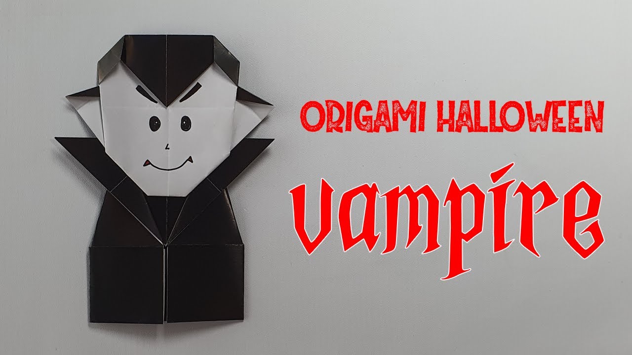 ORIGAMI VAMPIRE | How To Make Origami Vampire | Origami Halloween Decorations