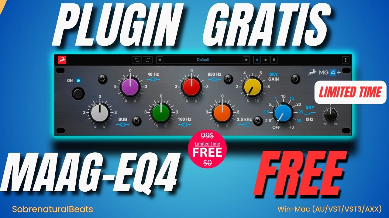 🎁MAAG EQ 4 GRATIS!! AGUDOS IMPRESIONANTES😯 EQ DE LA SERIE 500🎚️ ALTERNATIVA PLUGIN ALLIANCE UAUDIO⏲️