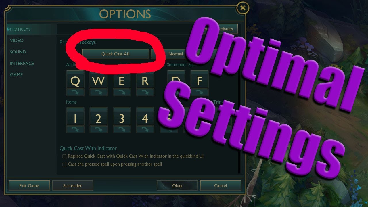 Beginner's Guide : Optimal Settings | League of Legends | Swarm's Daily #1