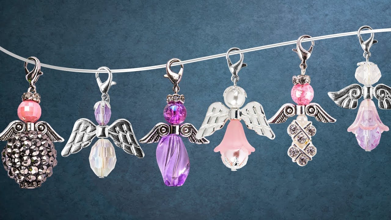 Ideen mit Herz - Edle Perlen-Engel - Schmuck-Anhänger basteln - Schutzengel - DIY