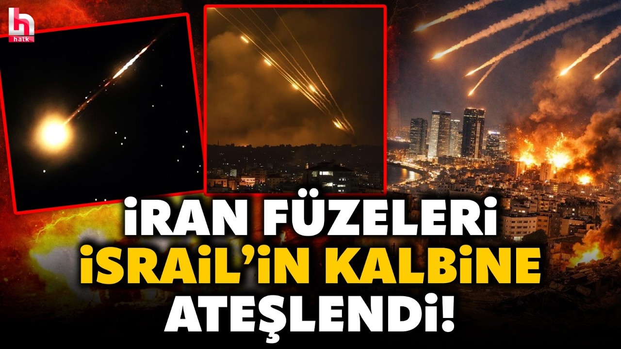 GECEYİ FÜZELER AYDINLATTI! İran'dan İsrail'e dev misilleme saldırısı! Füzeler adeta şehri kuşattı!