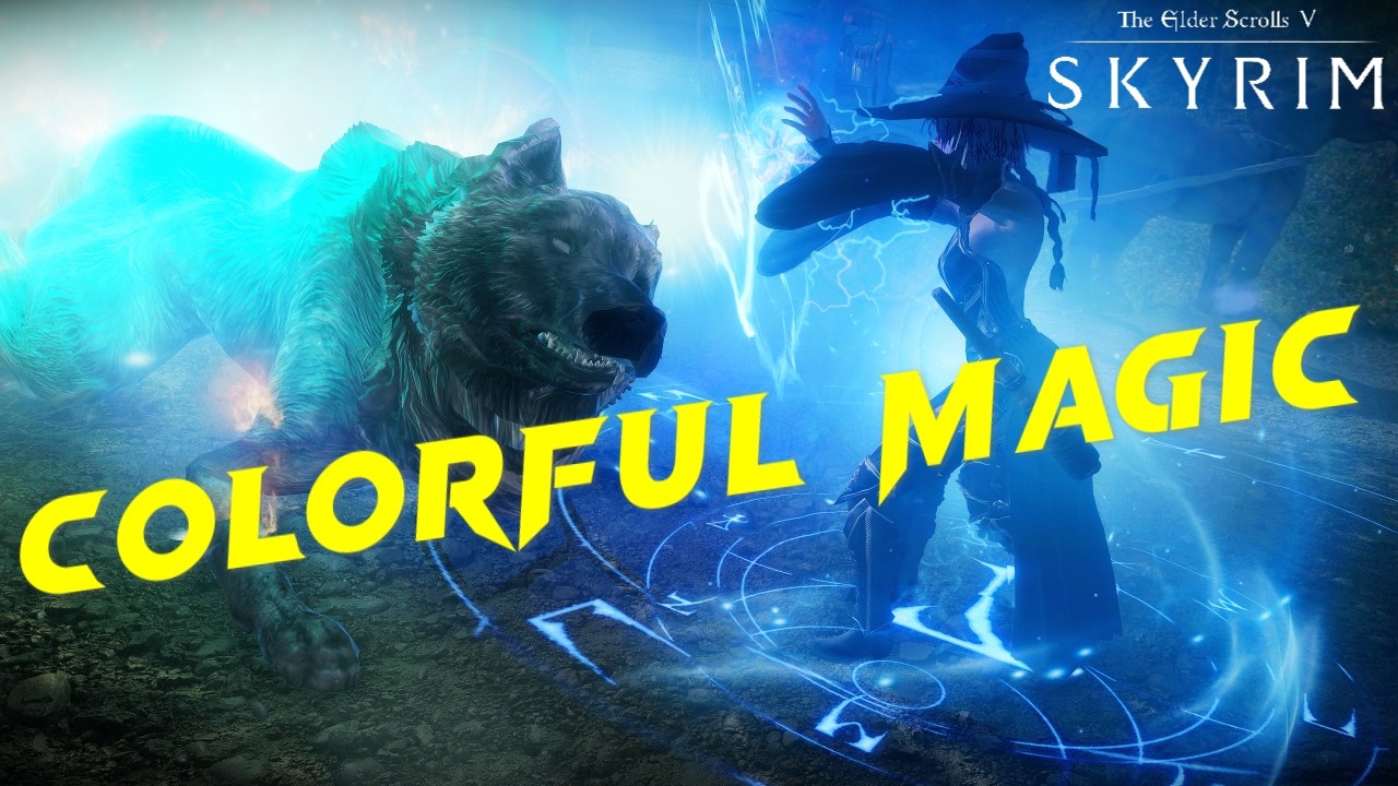 【SkyrimSE】Colorful Magic入れて遊んでみる※CTD多発！【スカイリム】【Skyrim Mod】